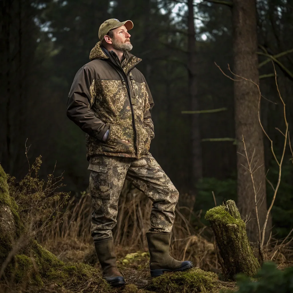 Robert Brown enjoying hunting apparel